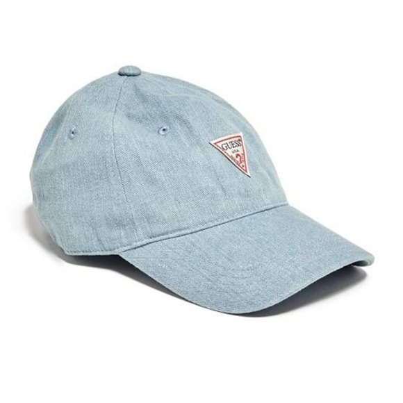 Rare Vintage GUESS Hat USA Cap Light Blue Swag exclusive embroidered - Picture 1 of 7